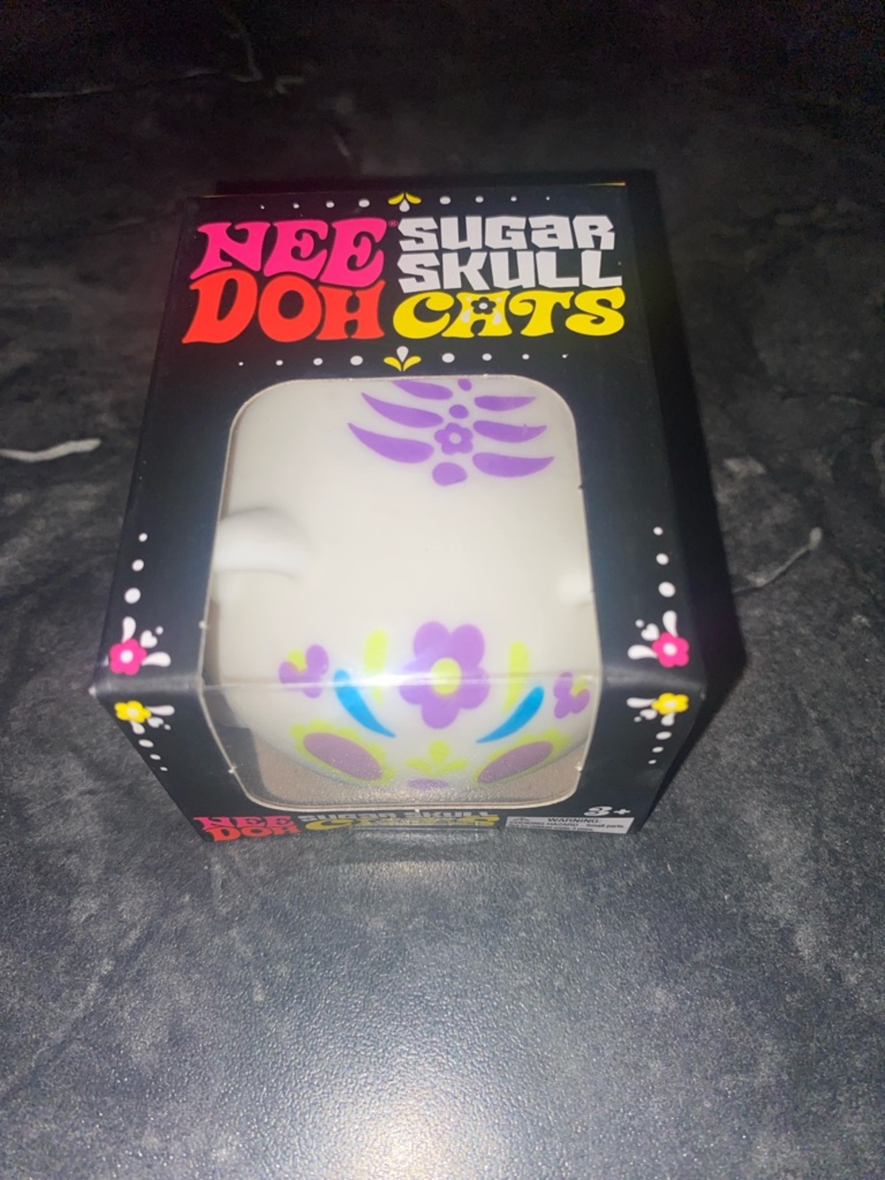 ⚠️LAST ONE⚠️ RARE NeeDoh Glow In The Dark Sugar Skull Cats, Purple - Picture 5 of 9